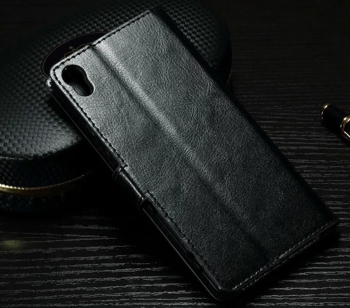 Sony Xperia X vintage fine leather wallet case