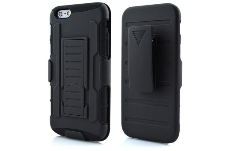 iPhone 6 6s Hybrid armor Case+Belt Clip Holster