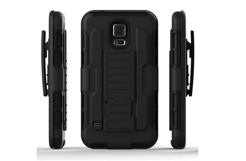 Galaxy S5 Mini Hybrid armor Case+Belt Clip Holster