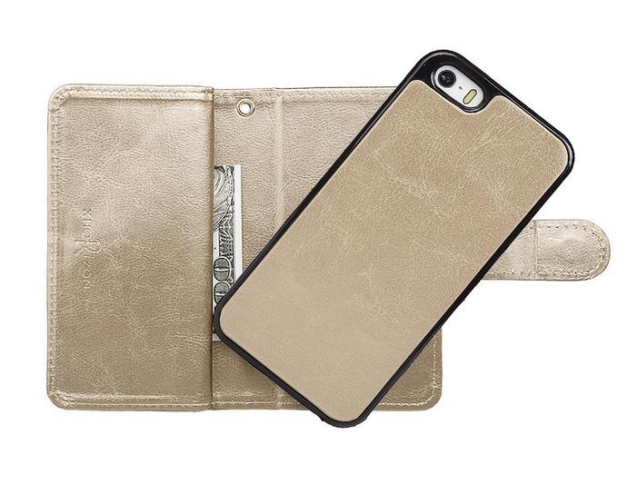 iPhone 5 5s se detachable wallet leather case