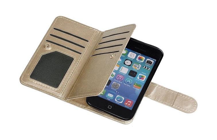 iPhone 5C detachable wallet leather case