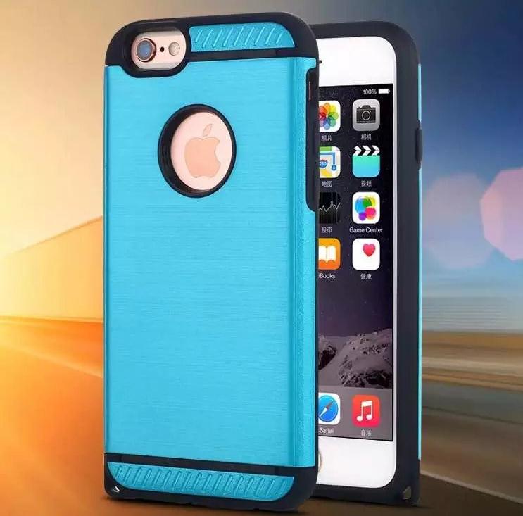 iPhone 6 6s case brushed metal heavy duty shockproof slim case