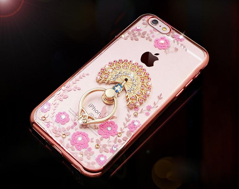 iPhone 6 6s Case soft gel tpu luxury bling shiny floral case