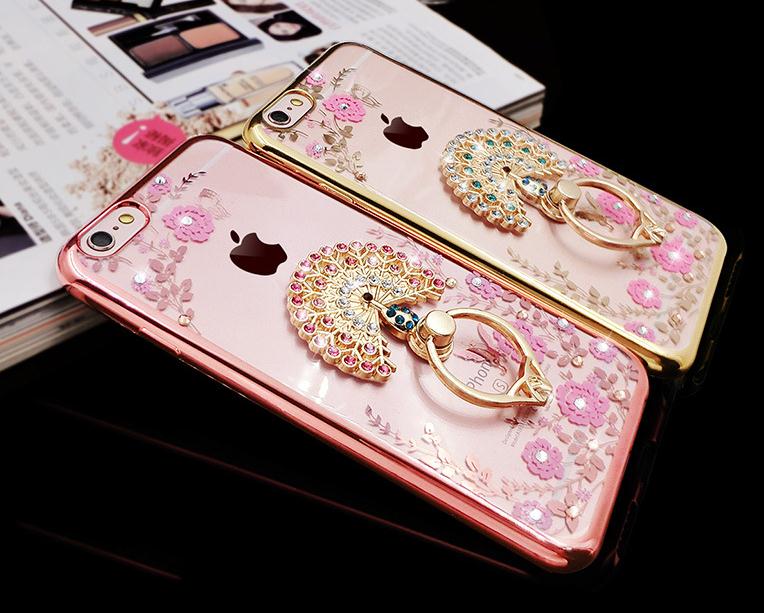 iPhone 6 6s Case soft gel tpu luxury bling shiny floral case