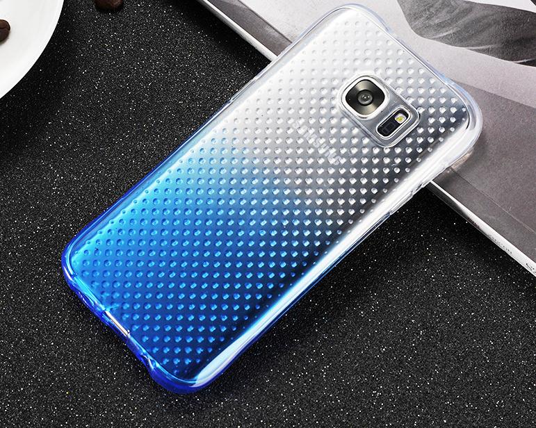 Galaxy S7 EDGE case TPU Soft Gel Changing Color Slim Shockproof Case