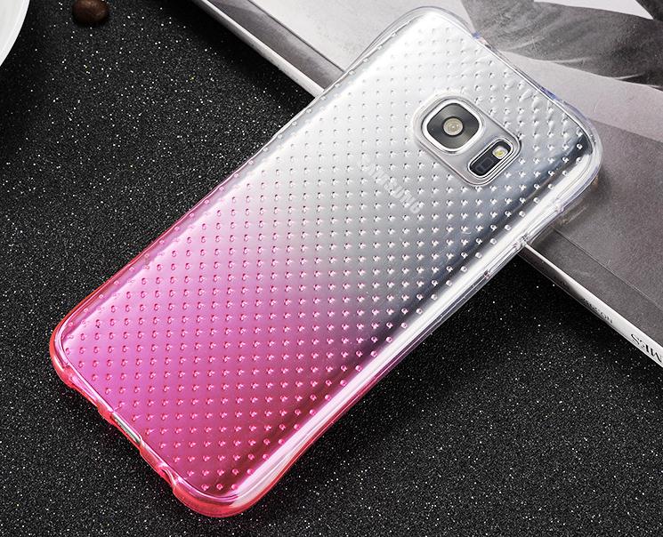 Galaxy S7 EDGE case TPU Soft Gel Changing Color Slim Shockproof Case