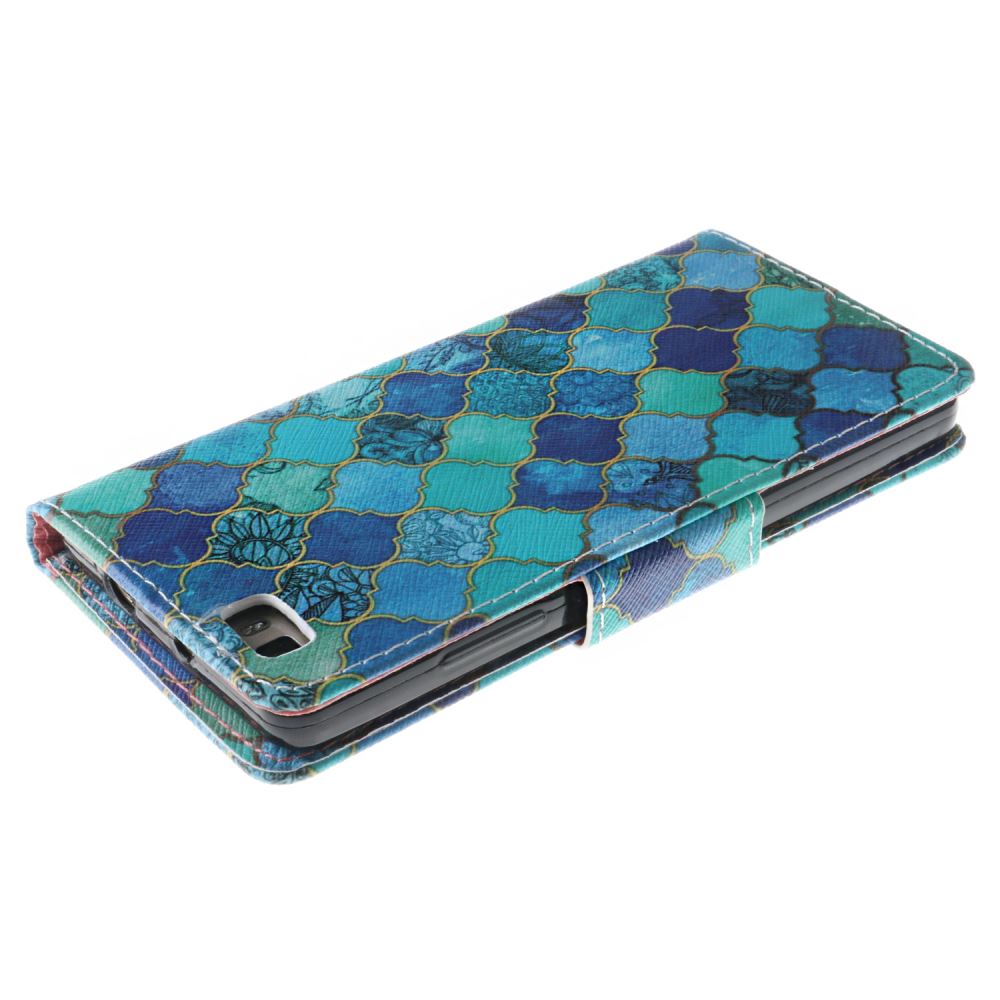 Huawei P8 lite case wallet leather case printed