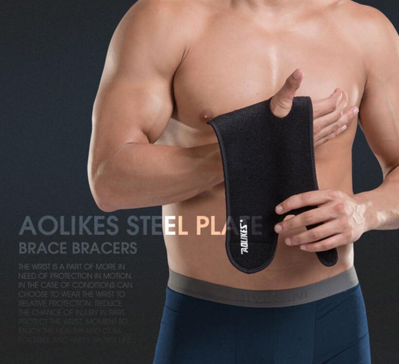 Right Wrist Brace Splint with Detachable Steel