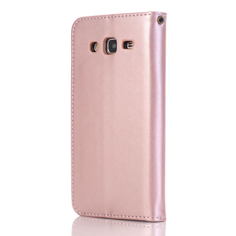 Galaxy J5 Premium Leather Embossing wallet Folio case