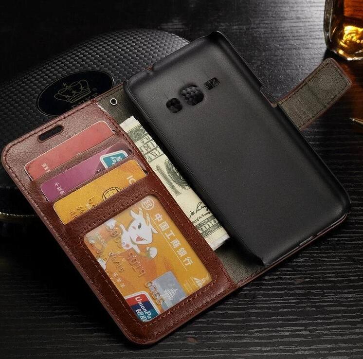 Galaxy J5 2016 vintage fine leather wallet case+Combo