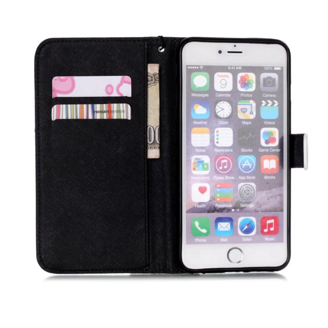 iPhone 6 6s case wallet leather case printed