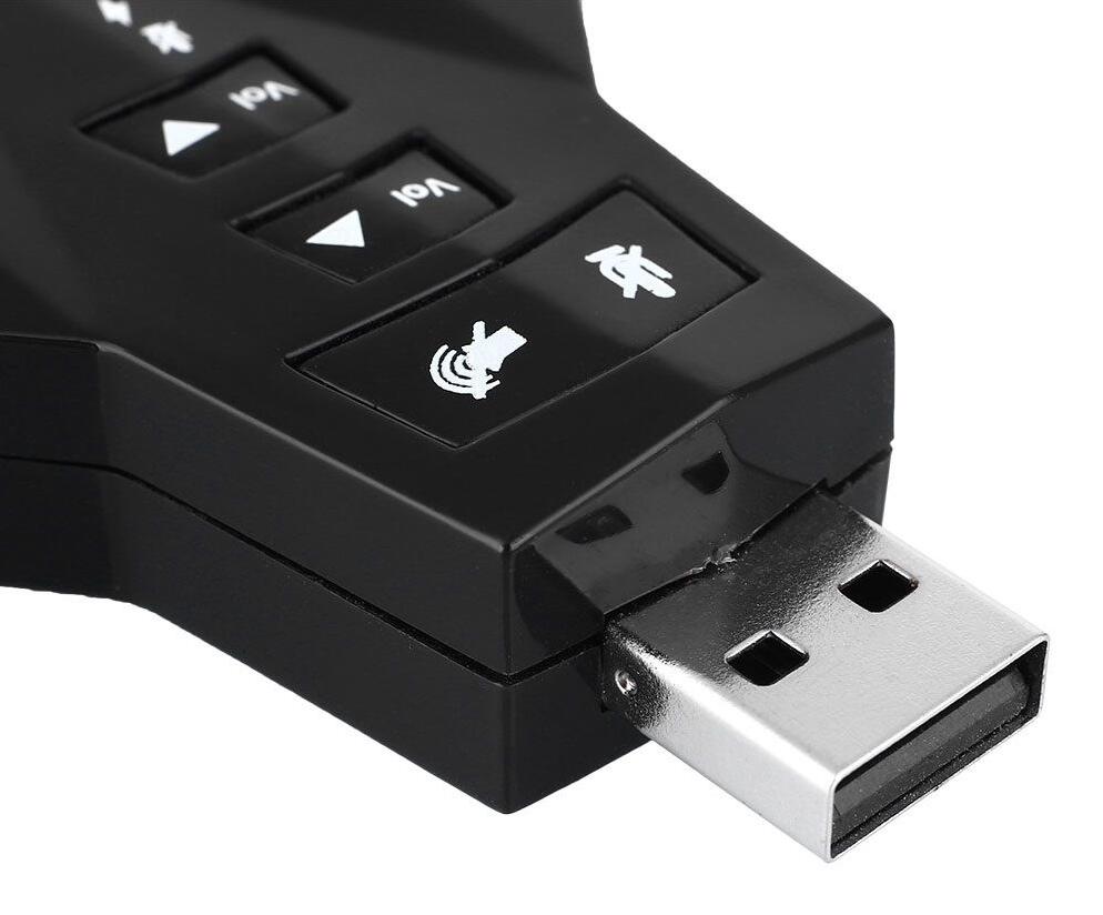 Virtual 7.1 Dual USB Sound Adapter