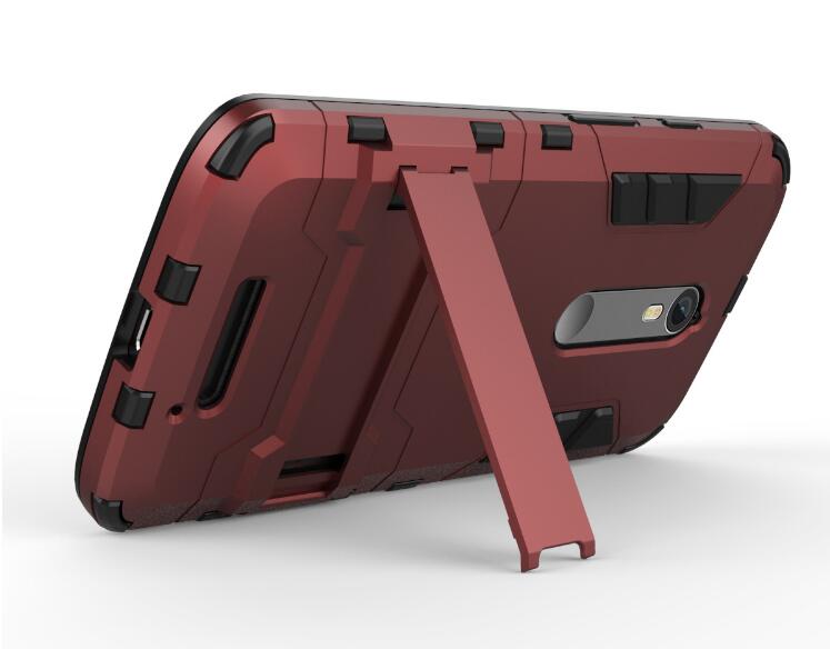 MOTO G4 PLUS  Heavy Duty Hybrid Kickstand Case Cover