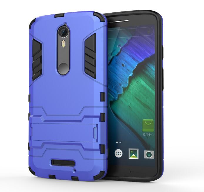 MOTO G4 PLUS  Heavy Duty Hybrid Kickstand Case Cover