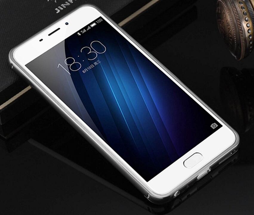 MEIZU M3S case Slim Metal bumper with mirror back cover case