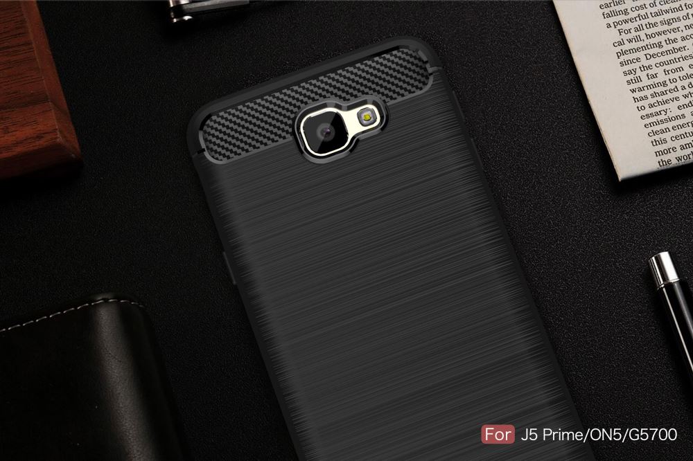 Galaxy J5 Prime case impact proof rugged case with carbon fiber