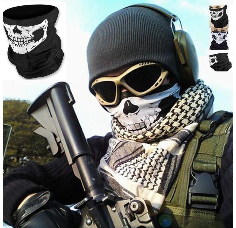 Skull Face Mask Bandana Neck Tube Scarf