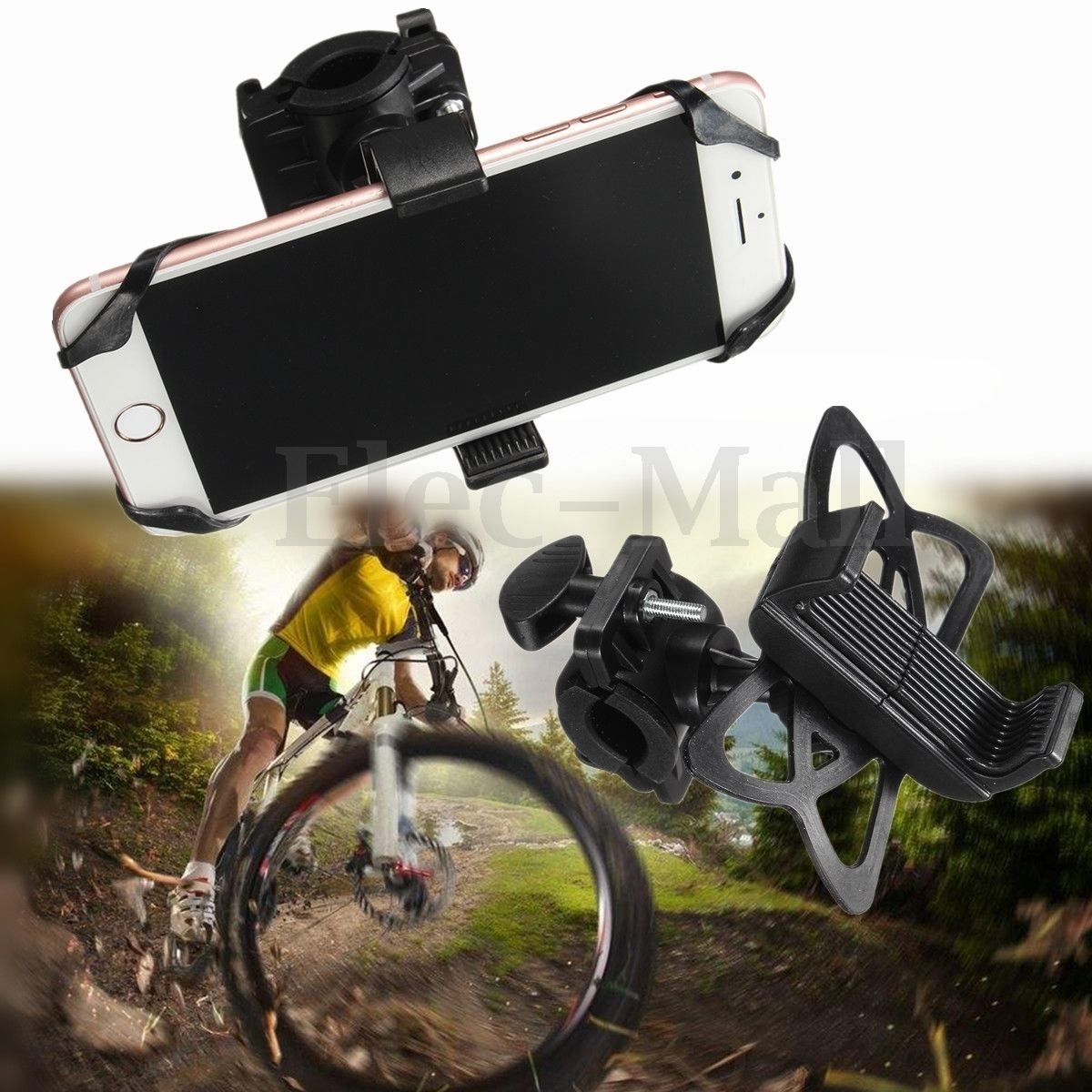 Motorcycle Bicycle MTB Bike Handlebar Mount Holder Universal For Cell Phone