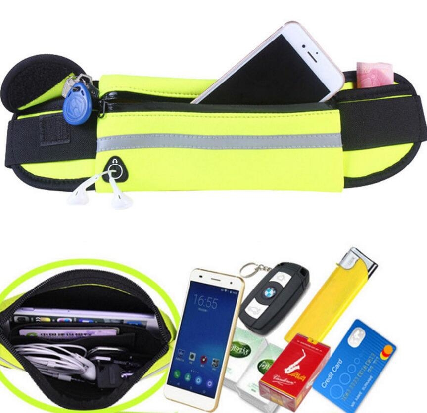 Waterproof Sport Travel Hidden Waist Phone Bag Case Money Belt Holder Pocket