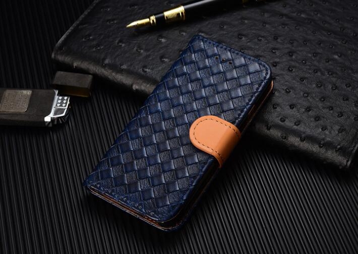 Nokia 6 Leather Wallet Case Cover - Blue