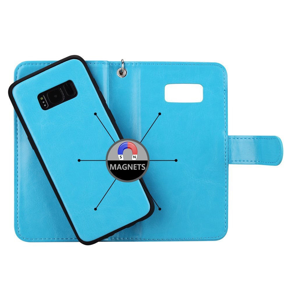 Galaxy S8 PLUS Case double wallet detachable case