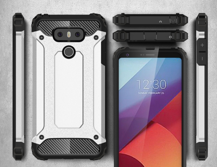 LG G6 Case Armor Rugged Holster Case