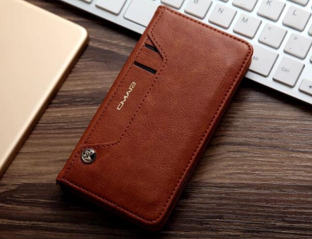 Vodafone Smart Ultra 7 Case Slim Leather Wallet Case - Brown