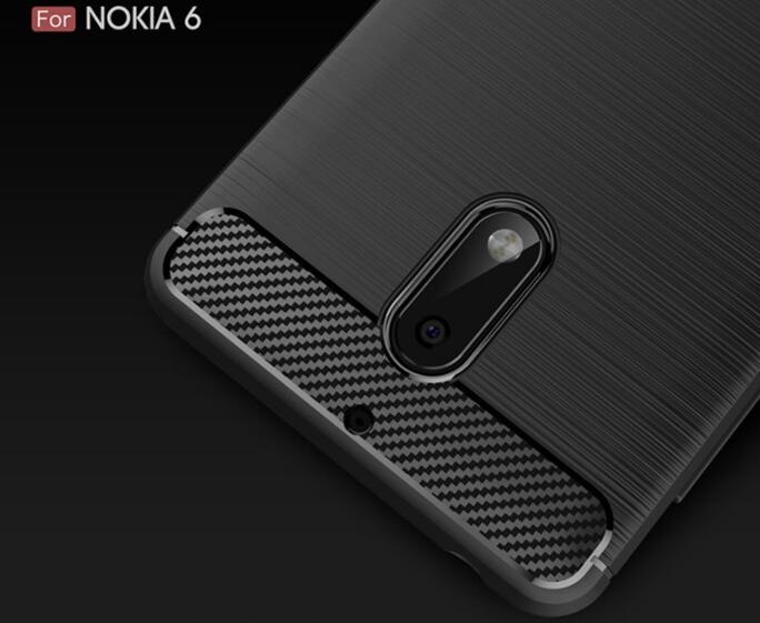 Nokia 6 case impact proof rugged case with carbon fiber