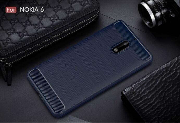 Nokia 6 case impact proof rugged case with carbon fiber