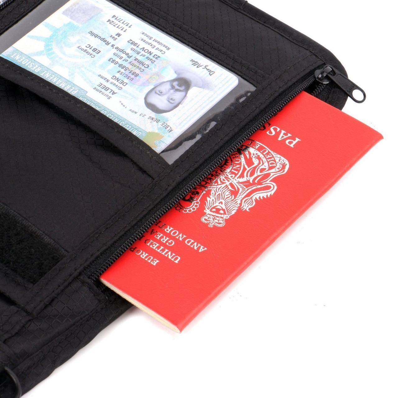 Passport Holder Travel Neck Pouch