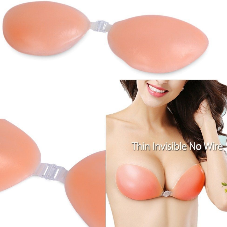 Invisible Bra Silicone Gel Strapless  - D CUP