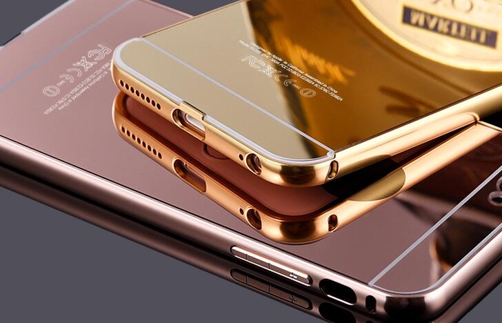 iPhone 6  6s case Slim Metal bumper with mirror back cover case