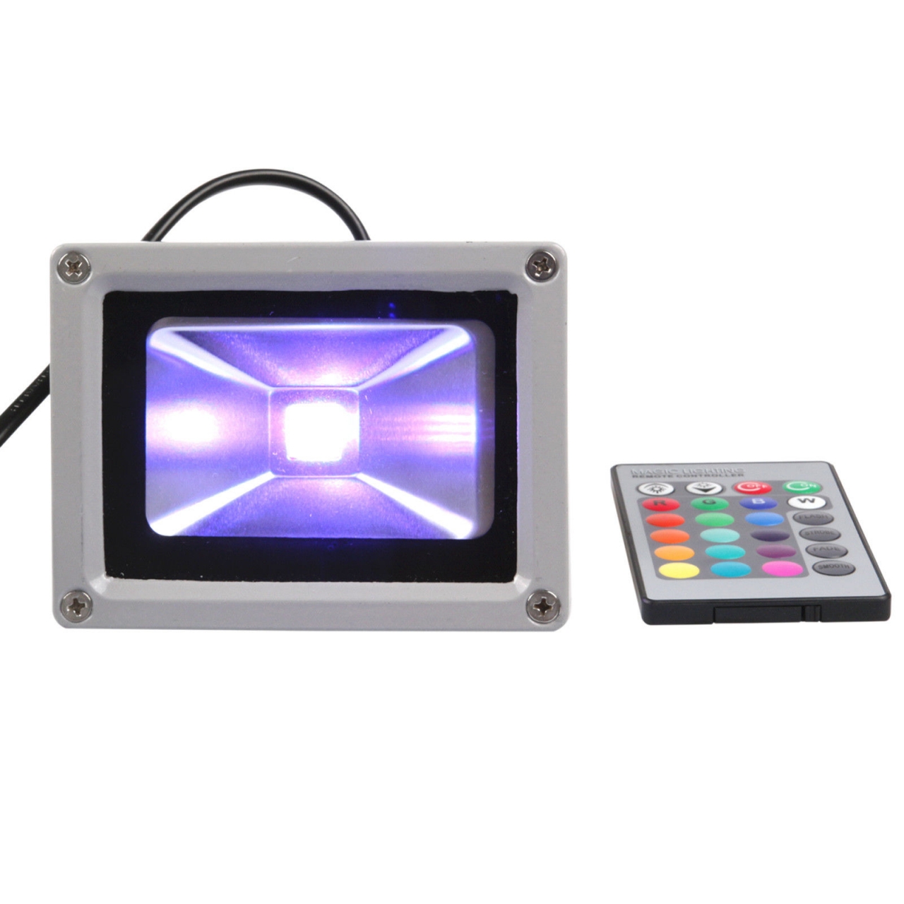 Waterproof 20W LED Flood Light RGB Motion Sensor Outdoor Floodlight