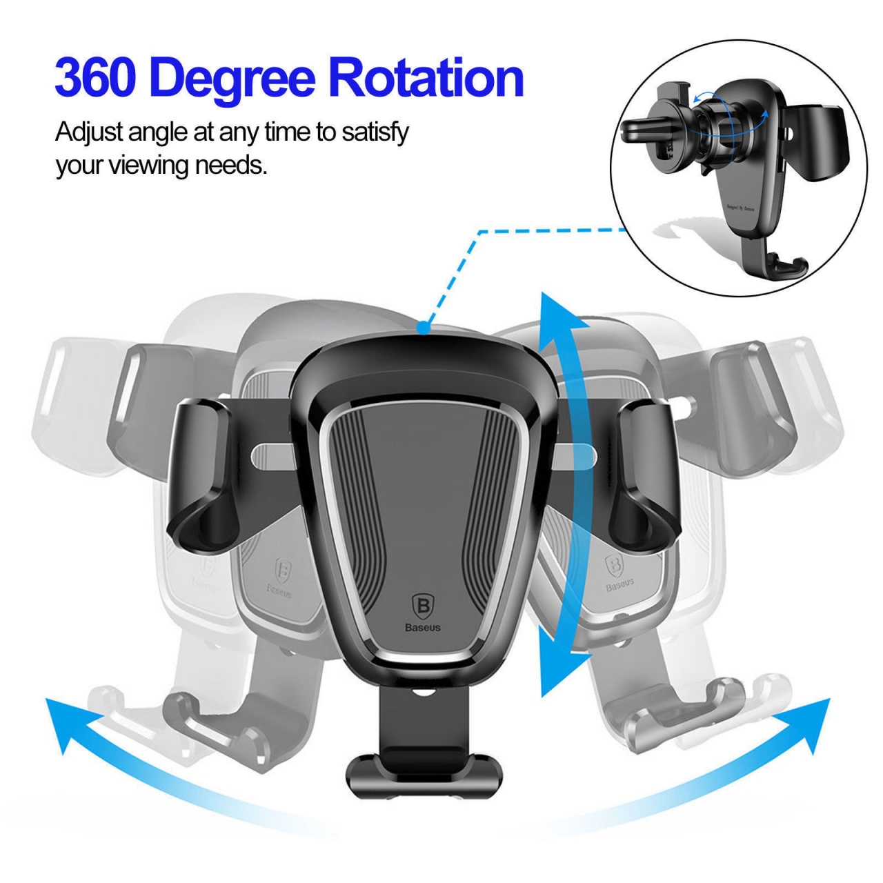 Gravity Car Mount Air Vent Holder for Universal Cellphone GPS Baseus