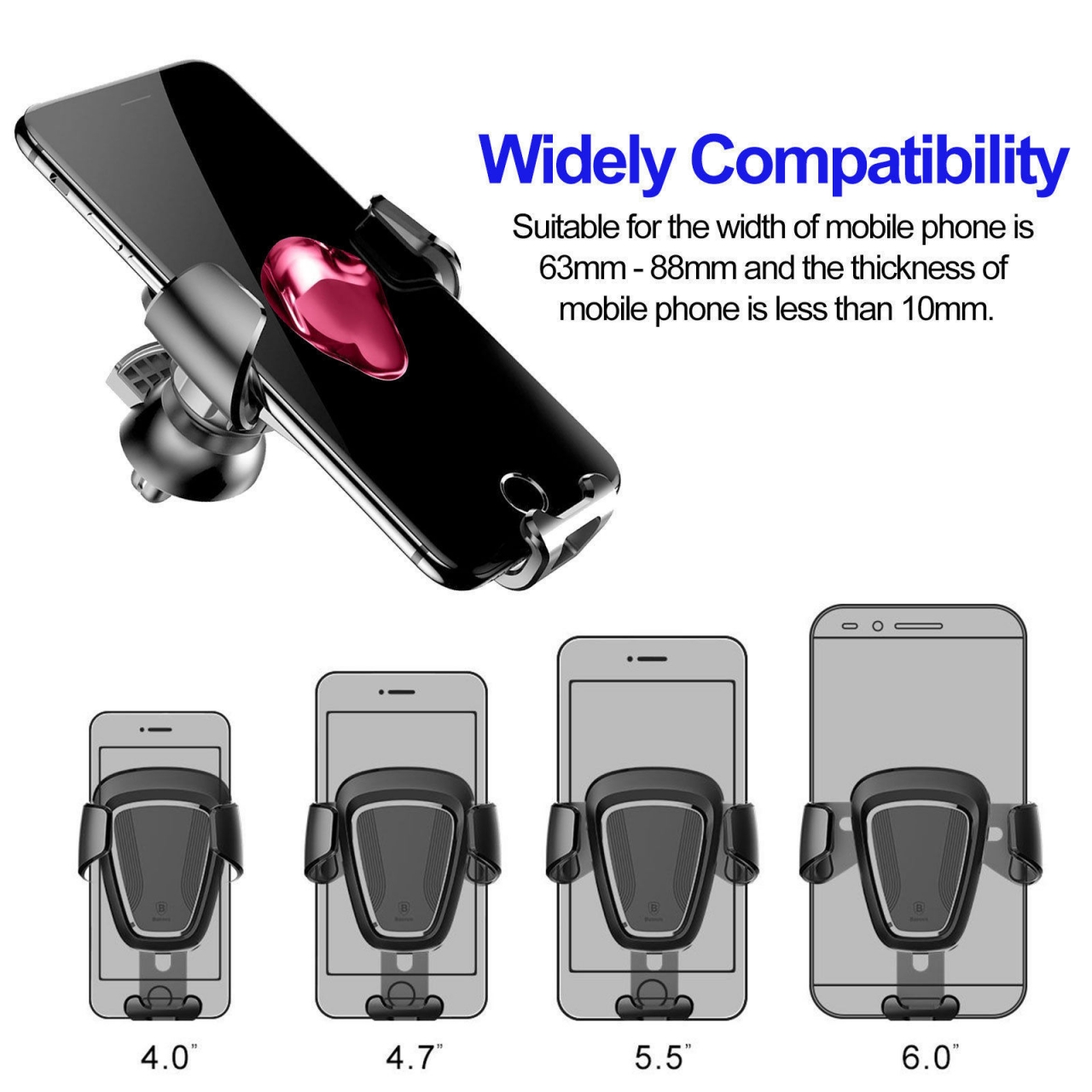 Gravity Car Mount Air Vent Holder for Universal Cellphone GPS Baseus