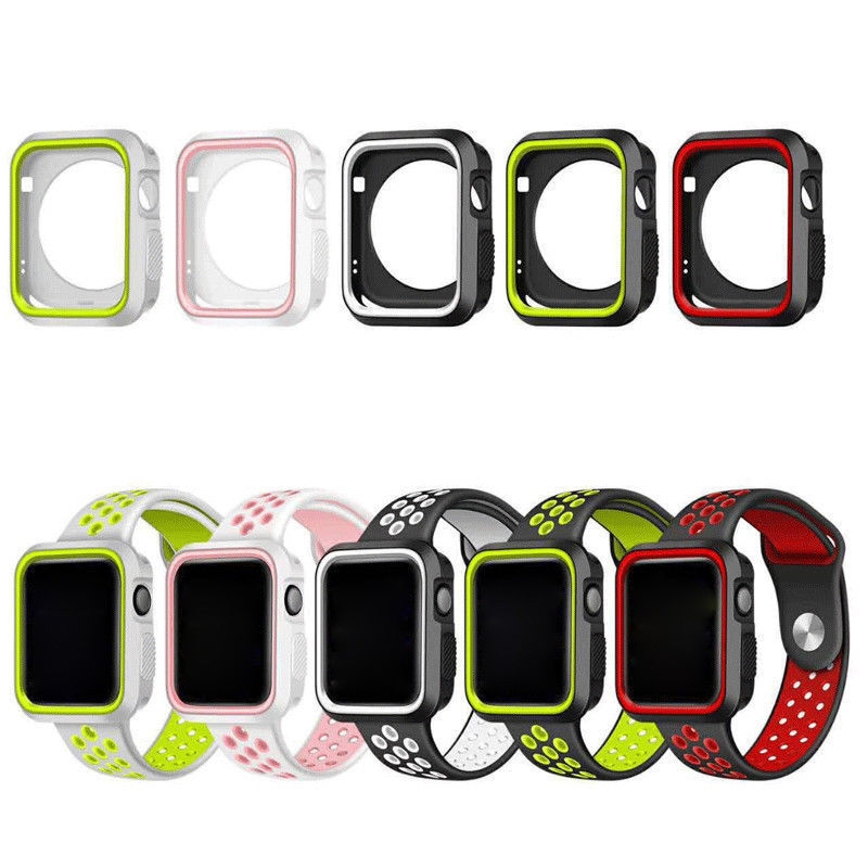 Apple watch iwatch Case Cover gen 38mm Protective Gel Silikon Bumper S3/2/1