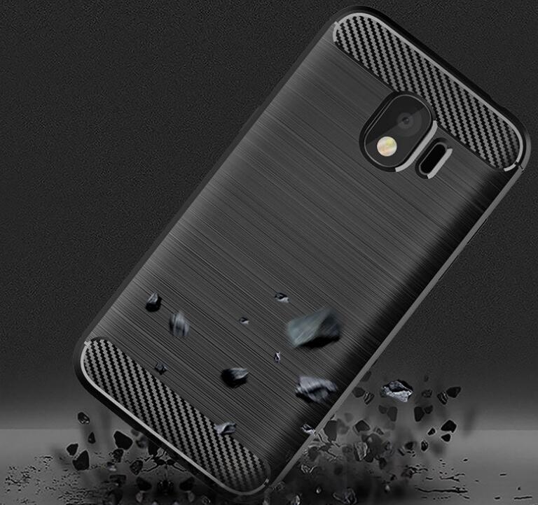 Galaxy J2 Pro Case Carbon Fibre Shockproof Armour Case