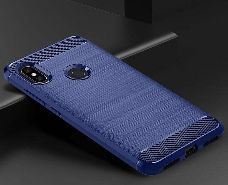 Xiaomi Redmi Note 6 Pro Case Carbon Fibre Shockproof Armour Case