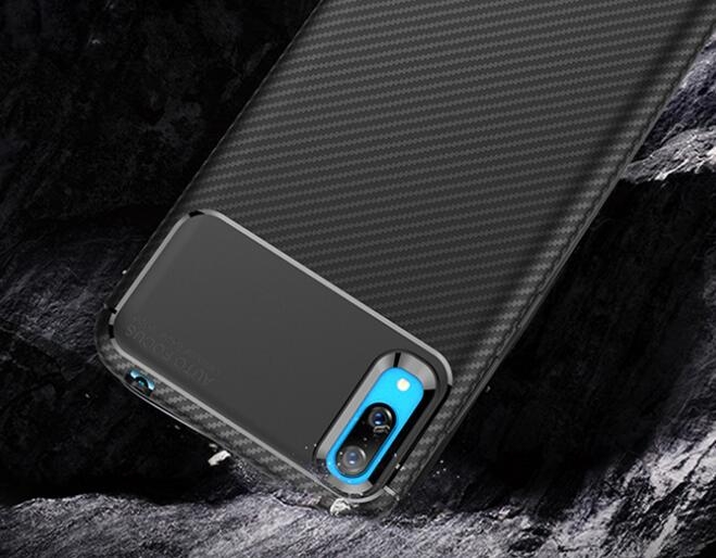 Huawei Y7 Pro 2019 case impact proof rugged case with carbon fiber