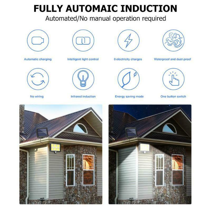 Solar Sensor Light Motion Detection Garden Light