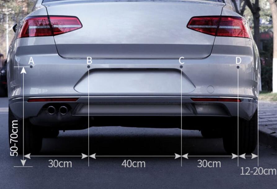 Car Parking Reversing Radar 4 Sensors