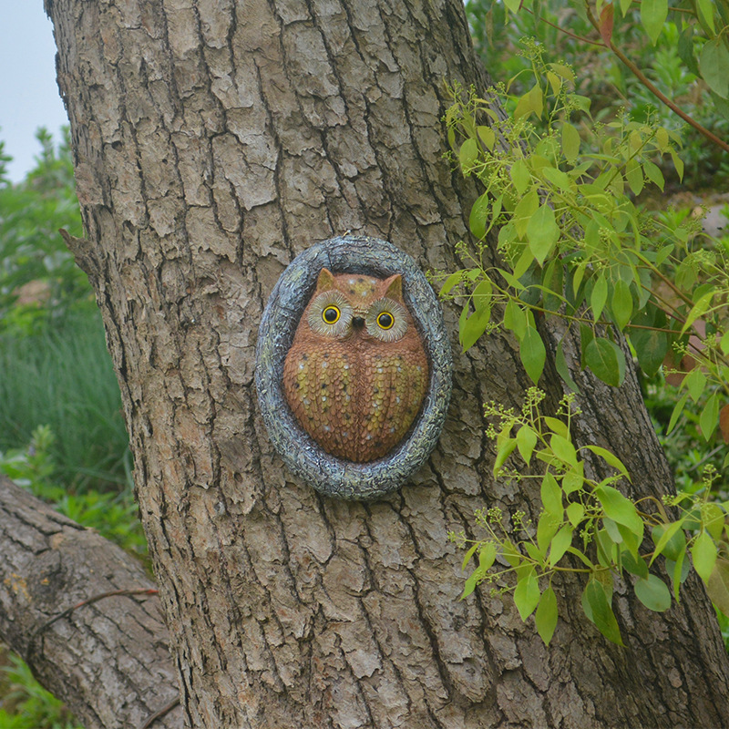 Owl Hanging Board Resin Ornaments