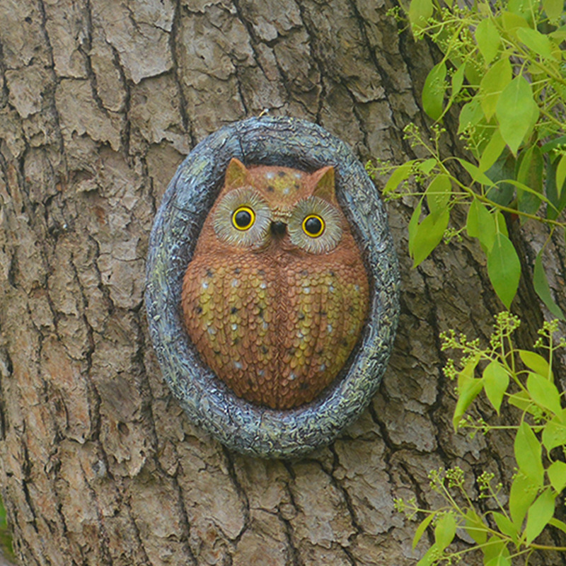 Owl Hanging Board Resin Ornaments