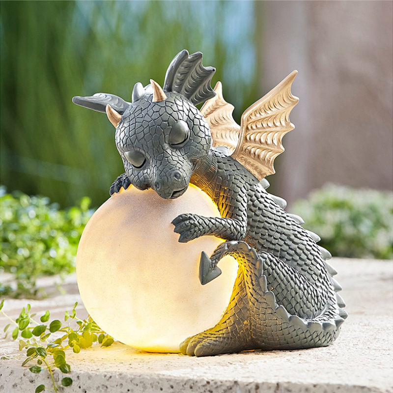 Dragon Statue Resin Ornaments Outdoor Garden