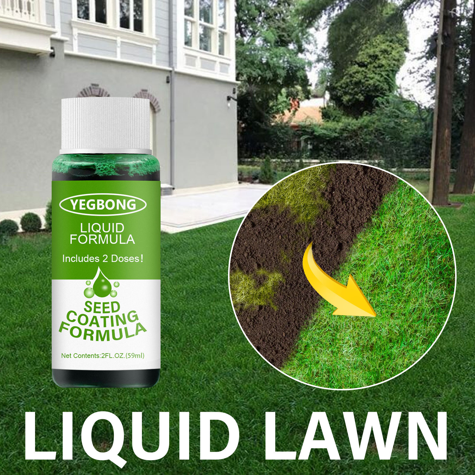 Household Seeding System Liquid Spray Seed Lawn Care