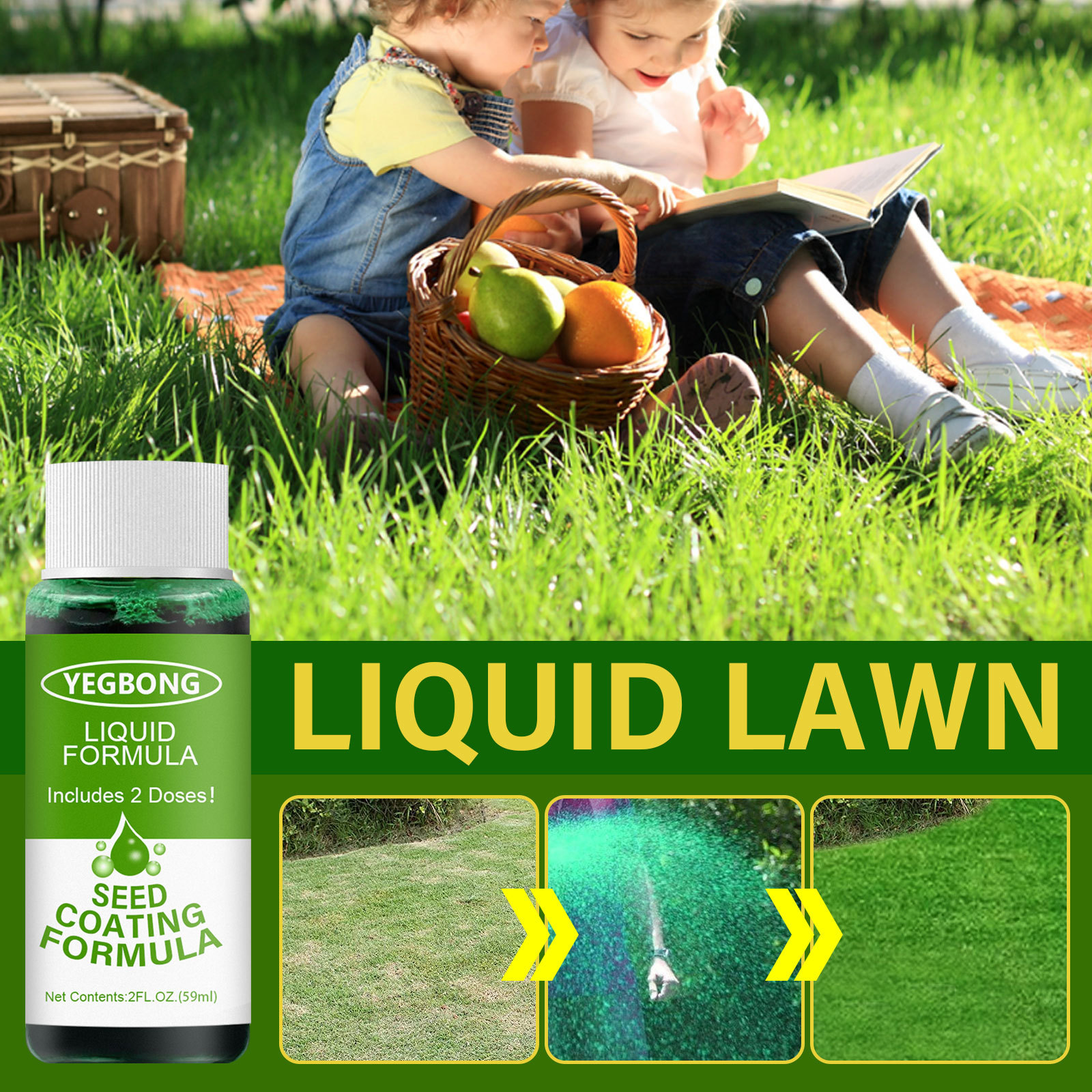 Household Seeding System Liquid Spray Seed Lawn Care