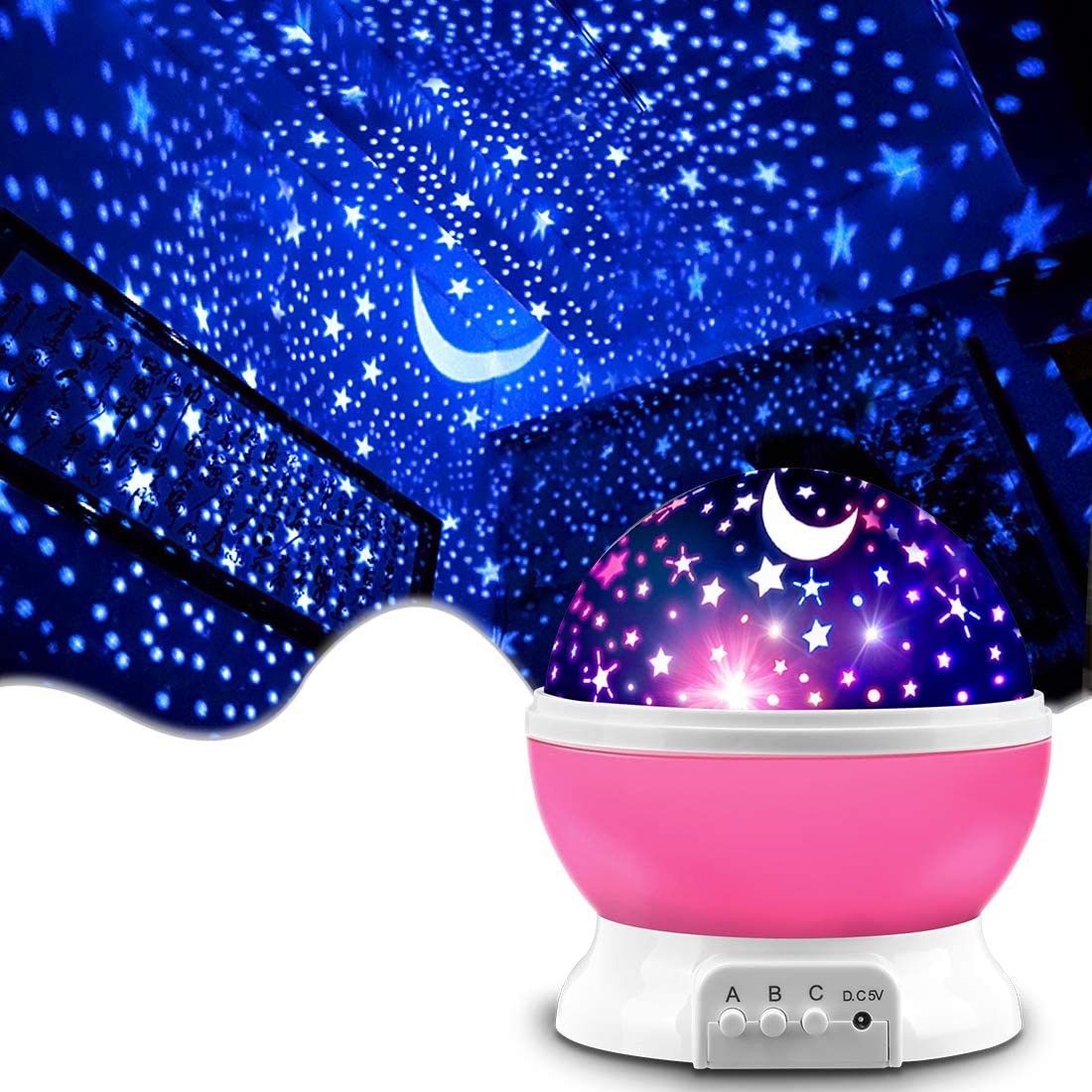 Star Night Light Projector Kids Night Light 360 Degree Rotation